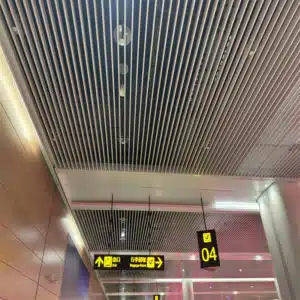Airport Modern Aluminum Baffle Ceiling Design