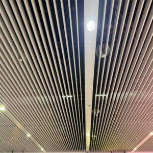 Airport Fireproof Aluminum Baffle Ceiling System