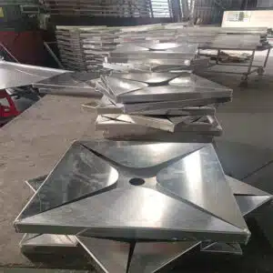 Mall Pared de chapa de aluminio abombada hacia el interior