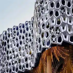 Custom-Shaped Aluminum Perforated Exterior Wall