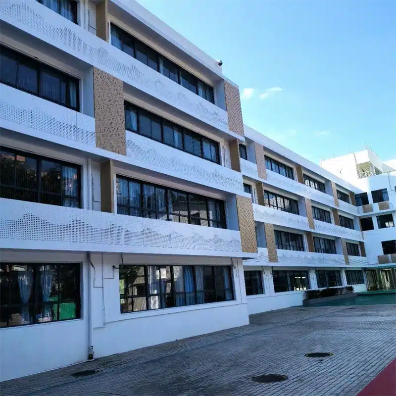 Painel de vedação de alumínio para segurança do campus