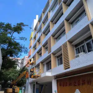 Edifício de Ensino Exterior Vedação perfurada em alumínio