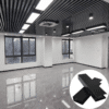 Versatile Black Aluminum Baffle Strip Ceiling
