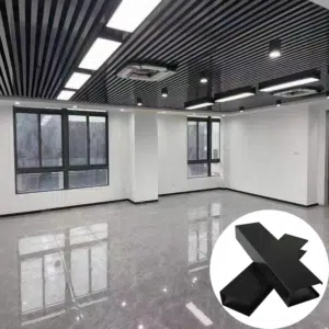 شريط أسود متعدد الاستخدامات من الألومنيوم الأسود يربك السقف