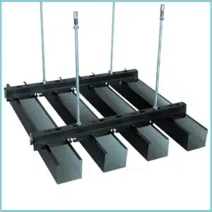 Techo metálico negro Paneles de techo de aluminio