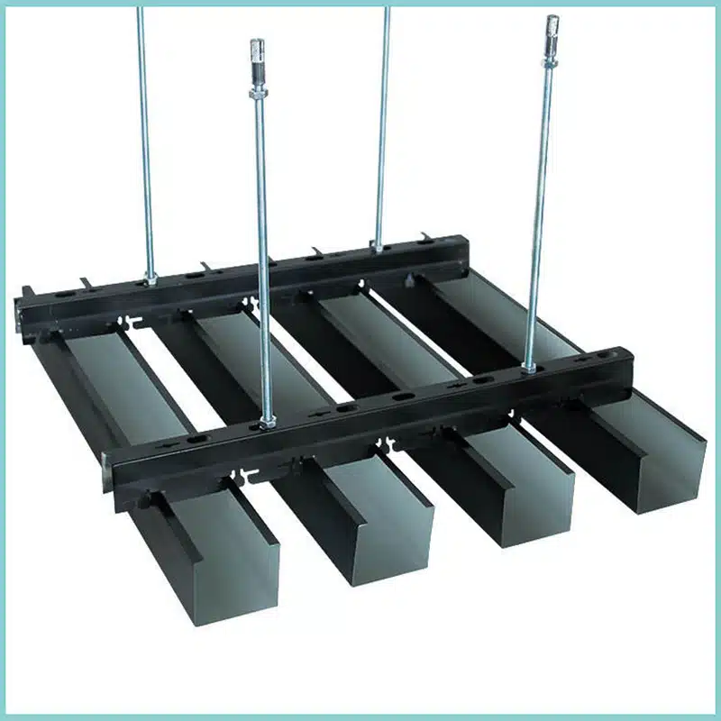 Techo metálico negro Paneles de techo de aluminio