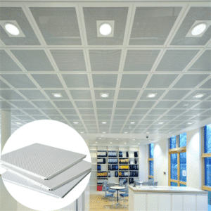 Plafond en aluminium perforé d'un grand magasin