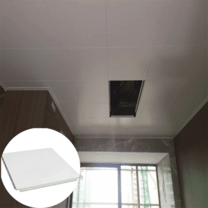Salle de bains Plafond à clipser en métal facile à nettoyer