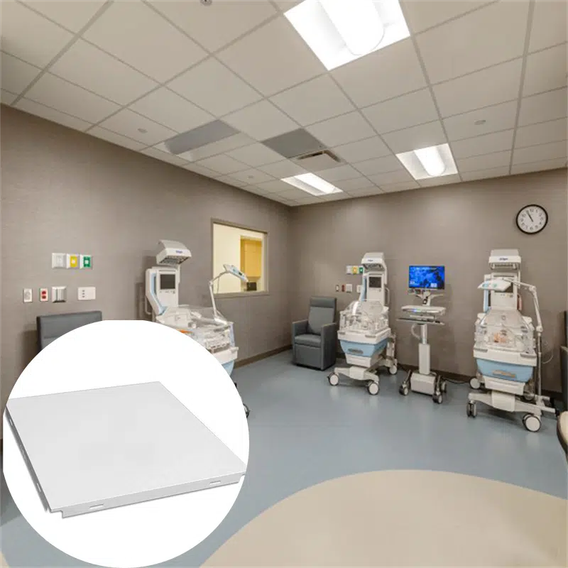 Departamento de pacientes externos Teto de alumínio com clipes