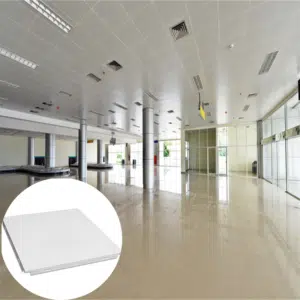 Plafond métallique à pince en aluminium pour hall d'hôpital