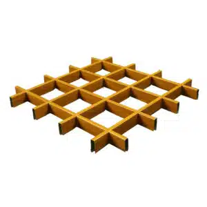 Painéis de teto com grelha de alumínio certificados pela SGS