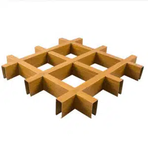 Bonne ventilation Grille de plafond en aluminium brun