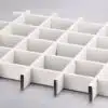 Paneles de techo metálicos con rejilla de aluminio blanco