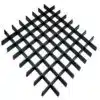 Compact Black Color Aluminum Grille Ceiling