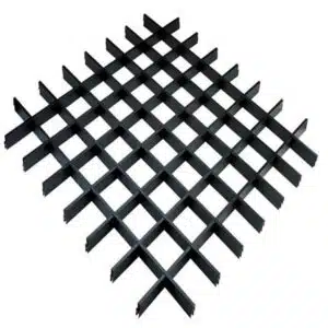Compact Black Color Aluminum Grille Ceiling