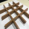 Warm Brown Aluminum Open-cell Grid Panel