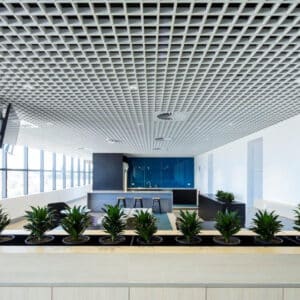 Salle de pause confortable Plafond à grille d'aluminium