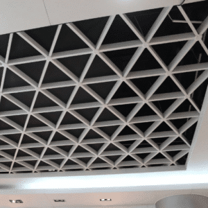 Triangular Pattern Aluminum Grille Ceiling