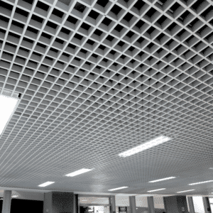 Plafond de la grille en aluminium anodisé du Hub Aviation