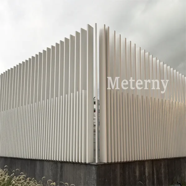 Diseño de pared de tubo deflector de aluminio exterior
