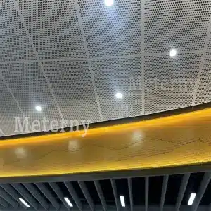 Metro Station Acoustic Aluminum Ceiling System