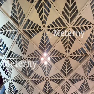 Interior Aluminum Ceiling with Leaf Pattern