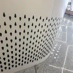 Fire Hydrant Custom Perforated Aluminum Panel