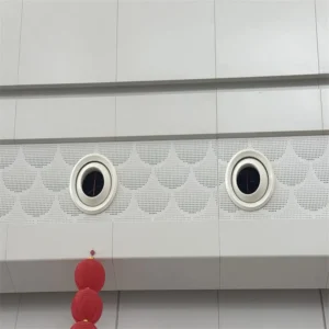 Circular Holes Fan-shaped Pattern Aluminum Beam