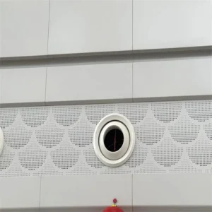 Perforated Fan-shaped Aluminum Beam Panel