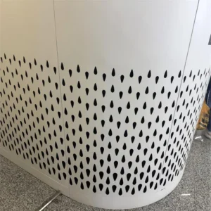 Fire Hydrant Customized Perforated Shaped Aluminum Panel