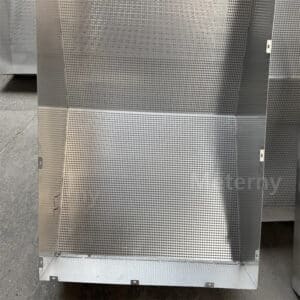 Custom Wave Folded Perforated Aluminum Panels for Building Facades