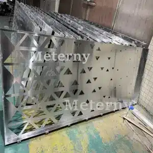 Perforated Laser-cut Aluminum Panel For Building