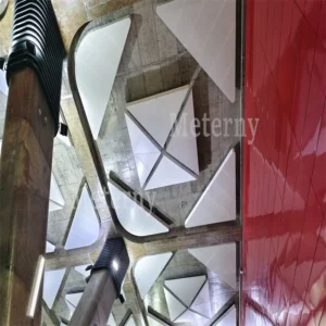 Suspended Aluminum Panels for Large Architectural Ceilings