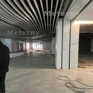 3D Aluminum Baffle Ceiling with Wave Profile