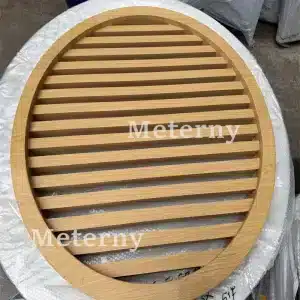 Wood-grain Transfer Oval Aluminum Ceiling