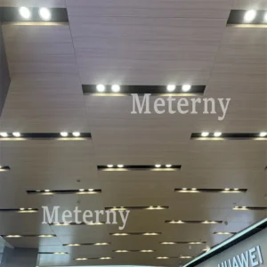 Easy-install Wood Finish Aluminum Ceiling for Retail Malls