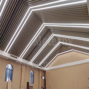 V-shaped Open Aluminum Baffle with LED