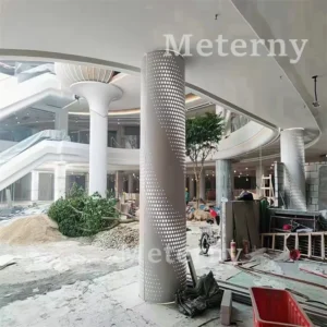 Aluminum Column with Spiral Perforation Design