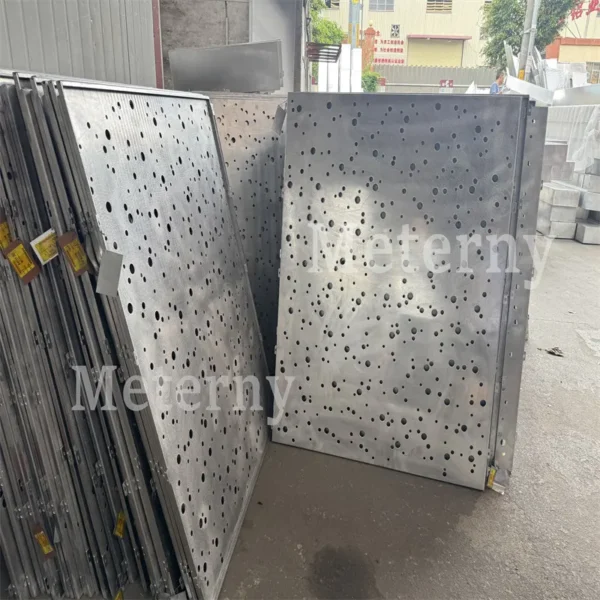 Artistic Perforated Aluminum Panels for Building Exteriors