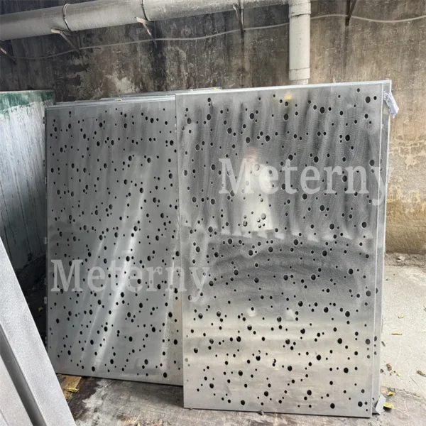Perforated Aluminum Panels with Varied Hole Patterns