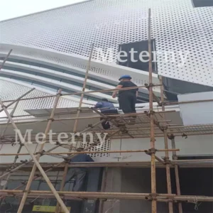 Modern Aluminum Cladding System with Ventilation