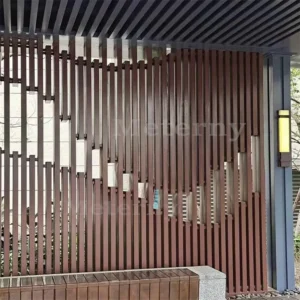 Outdoor Vertical Aluminum Slat Screen