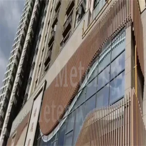 Curved Aluminum Square Tube for Outdoor Facade