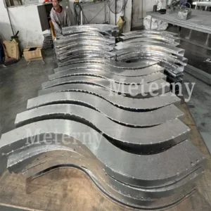 Contoured Aluminum Baffles Ceiling Panels