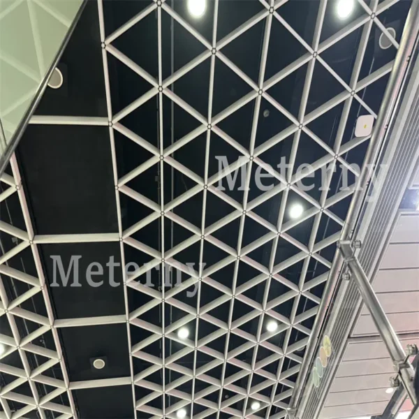 Suspended Aluminum Triangular Open-grid Ceiling