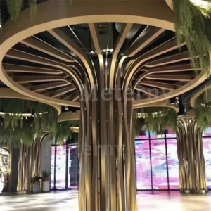 Tree-shaped Aluminum Column Hanging Plants