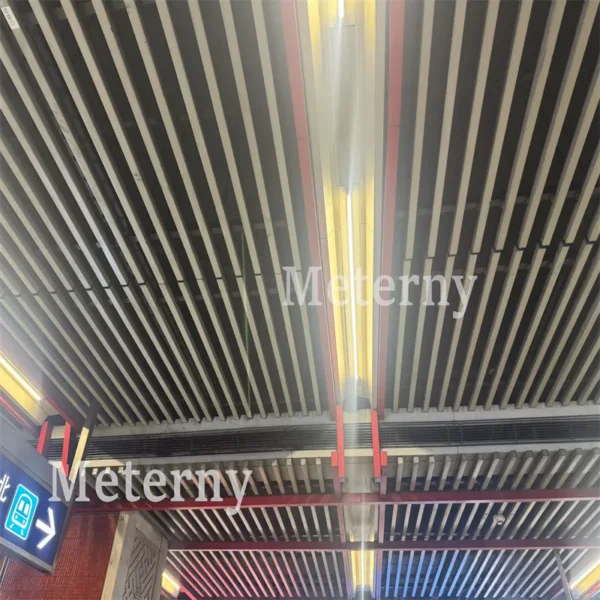Hanging Aluminum Strip Ceiling for Interiors