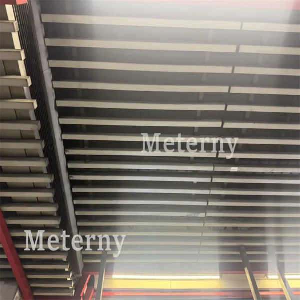 Powder Coated Aluminum Strip Ceiling for Transit Hubs