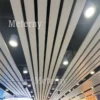 Powder-coated Blade Ceiling with Light Fixture