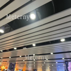 Ceiling-mounted Aluminum Louvers for Lighting Integration